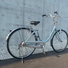 【R20】　ブリヂストン  エブリッジ E60U1 B2K  EBRIDE 26インチ 自転車　水色　学生さん ママチャリ お買い物 現状の画像