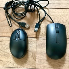 美品 USB有線キーボード2台とUSB有線マウス2台セットの画像