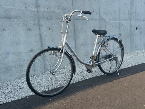 【R21】　ブリヂストン  エブリッジ E60U1 B1C  EBRIDE 26インチ 自転車　シルバー　学生さん ママチャリ お買い物 現状