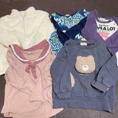 ベビー服　90 女の子　長袖の画像