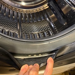 ⑥動作保証　右開き　シャープ　ES-U111-TR 2020年購入　ヒートポンプ式乾燥機　分解清掃済み　ドラム式洗濯乾燥機　の画像