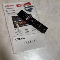 美品 32型チューナーレステレビ AndroidTV 豊富コンテンツ内蔵の画像