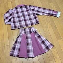 スワンキス　SWANKISS　ピンク系チェック セットアップ スカート　可愛い系 の画像