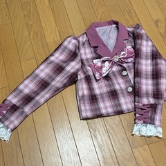 スワンキス　SWANKISS　ピンク系チェック セットアップ スカート　可愛い系 の画像