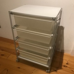 無印良品スチールユニットシェルフ　グレーの画像