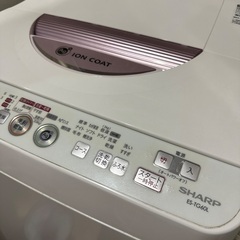 洗濯機 シャープ ES-TG60L 縦型 節水 風呂水ポンプ付 乾燥機能の画像