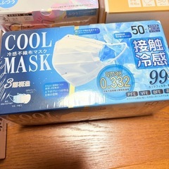 不織布マスク マスク 白 シャイニーグレー ふつうサイズ まとめ売り 新品の画像