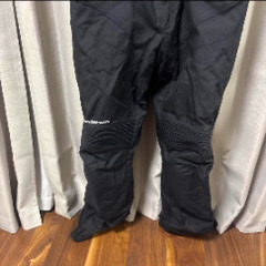 Komine バイクパンツ 黒 オーバーオール大きめサイズの画像