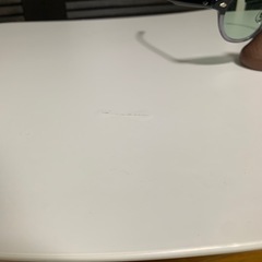 楕円形 センターテーブル ホワイトの画像