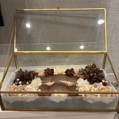 ガラス製アクセサリー小物ディスプレイケース１個の画像