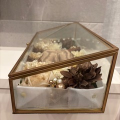 ガラス製アクセサリー小物ディスプレイケース１個の画像
