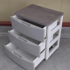 20250821004　家具　3段プラ収納No.1の画像