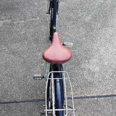 ステンレスハンドルの新品鍵付　オートライト　26インチ自転車の画像
