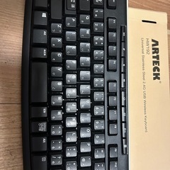 【美品】ARTECK HW192 2.4G USB ワイヤレスキーボード PCキーボード
の画像