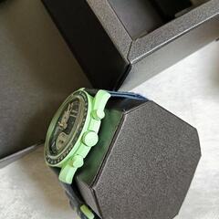 新品同様未使用5月購入。OMEGA × Swatch　スピードマスター　クロノグラフ　腕時計の画像