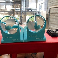 【最終値下げ】2セット　USBファン　携帯扇風機　ノベルティグッズの画像