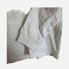 【エイチアンドエム】DIVIDED ホワイト 長袖カットソー Sの画像