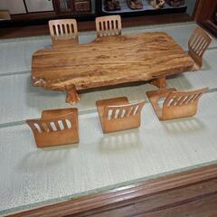 木製座椅子の画像