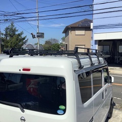 エブリィ　ＮＶ100クリッパー　スクラム　ミニキャブ　DA17 DR17 DG17 DS17 中古ハイルーフ用ルーフキャリアの画像