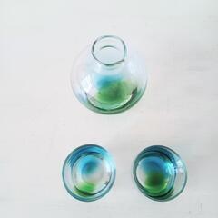 shiturae select びいどろ工房 びいどろ ガラス おちょこセット 酒器 お銚子の画像