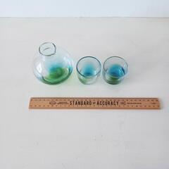 shiturae select びいどろ工房 びいどろ ガラス おちょこセット 酒器 お銚子の画像
