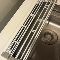 山崎実業(Yamazaki) 折り畳み 水切りラック S ホワイトの画像