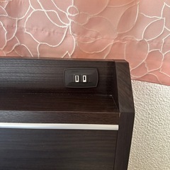 (お渡し先決定しました) ニトリ　セミダブルベッド マットレス付きの画像