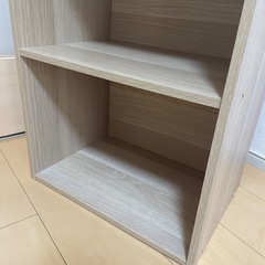 カラーボックス　木目の画像