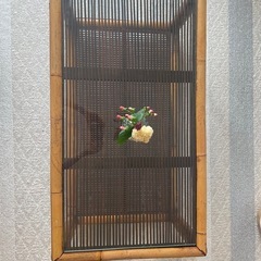アジアン家具　ガラステーブルの画像