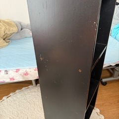 黒カラーボックス2個の画像