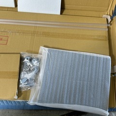 107a　 【未使用品・開封品】不二貿易 コレクションケース フィギュアケース 4段 幅42.5×奥行36.5×高さ162cm 強化ガラス 全面ガラス クリア 98880 y082201aの画像