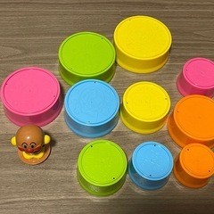 アンパンマン　つみかさねカップ　知育玩具の画像