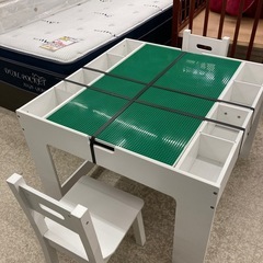 展示品　ブロック遊びテーブル&チェアーの画像