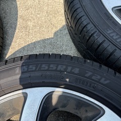 夏タイヤ　165/55R14 72V  ホイールタイヤ4本セットの画像