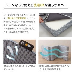 【新品】【定価¥11,000-】三つ折り コンパクトマットレス【高レビュー品⭐︎⭐︎⭐︎】 の画像