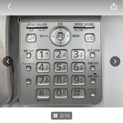 Panasonic　パナソニック　VE-GP54-S　コードレス　電話機　中古　現状品　稼働品　シルバー　※裏面落書き有　＊B664＊の画像