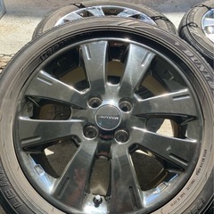 ニッサン キューブ ライダー 純正 オーテック 15インチ 5.5J +50 PCD100 4本セット アルミホイールAUTECH マーチ クロームの画像