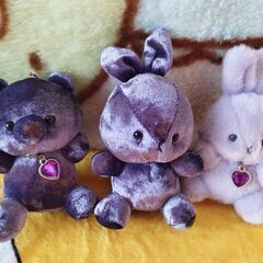 2月生まれぬいぐるみ4個の画像