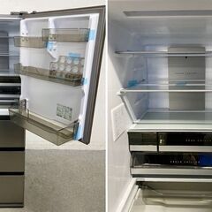 高年式!2024年製! ほぼ未使用 AQUA/アクア 4ドア 冷蔵冷凍庫 433L 右開き AQR-V43R(S) 大容量冷凍室 ① 中古家電 店頭引取歓迎 uR9988の画像