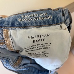 American Eagle ダメージデニムパンツ　ストレート？　バギー？の画像