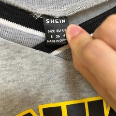 SHEIN ミシガン・ミッドウェスタン トレーナー Sサイズ グレーの画像