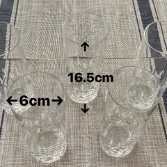 HOYAクリスタルグラス５個セットの画像