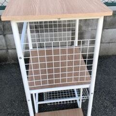 JM20180K) キッチンワゴン＜幅：約48cm 高さ：約60cm 奥行：約100cm＞中古品【取りに来られる方限定】　 の画像
