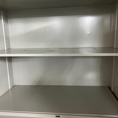 プラス製　スチールキャビネット　上下3 鍵付　おまけ付きの画像