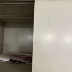 プラス製　スチールキャビネット　上下3 鍵付　おまけ付きの画像