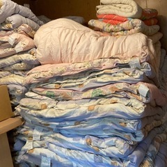 無料　洋掛け布団のみ60枚ほど　白馬村まで取りに来てくれる方への画像