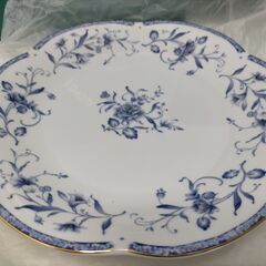 香蘭社 青花柄 24cm 大皿 1枚 化粧箱入り 高級磁器 和食器 洋食器 盛皿 パーティー皿　250822-2Tの画像