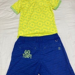 Munsingwear ゴルフウェア上下セット（ポロシャツ＋ショートパンツ）の画像