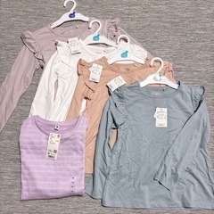 決まりました😊女の子セット 新品タグ付き長袖 5枚セット  120 130 150の画像