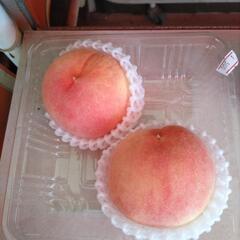 しのおか(5枚)の桃　【川中島】2個入1パック　税込500円の画像